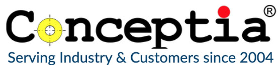 Conceptia Software Technologies Pvt. Ltd. Logo with the company tagline.