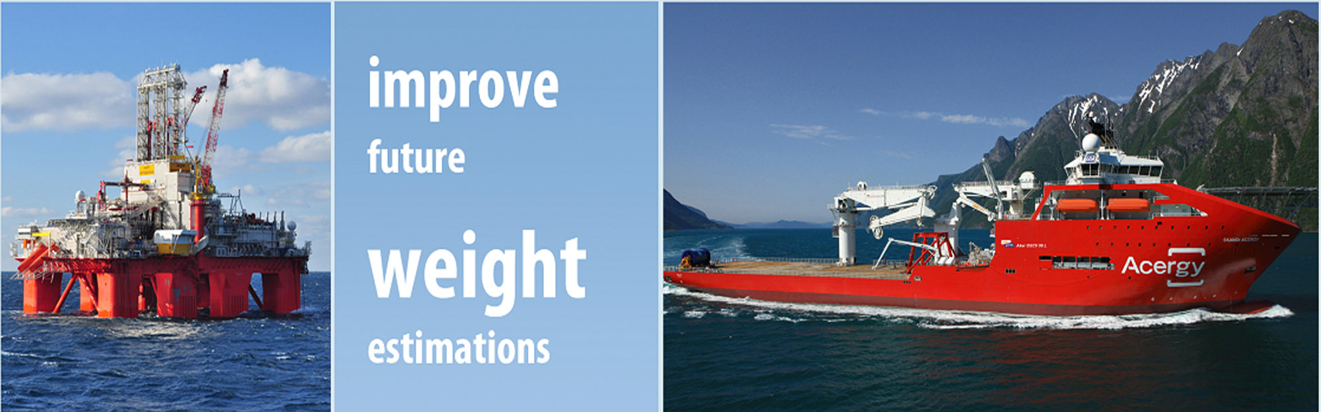 ShipWeight - Brochure image with the tagline.