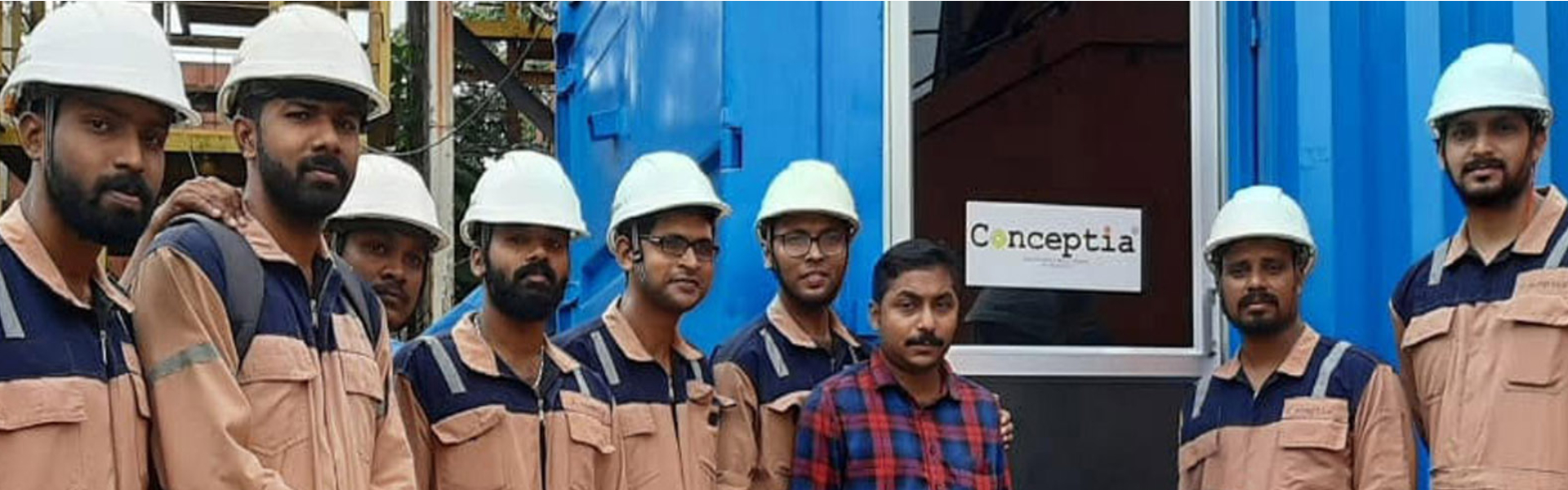 Engineers from Conceptia deputed at various leading shipyards in India.
